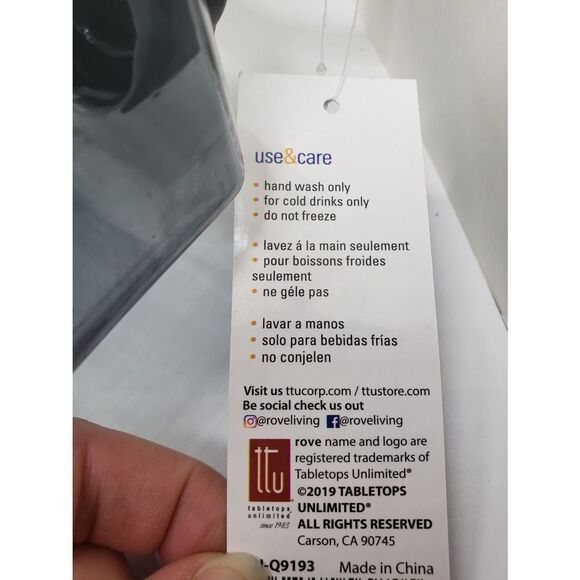 Rove dumbbell water bottle 78 oz wide mouth container - Picture 4 of 6